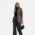 Esmaren | Dames Casual Jas – Tripe met Knopen