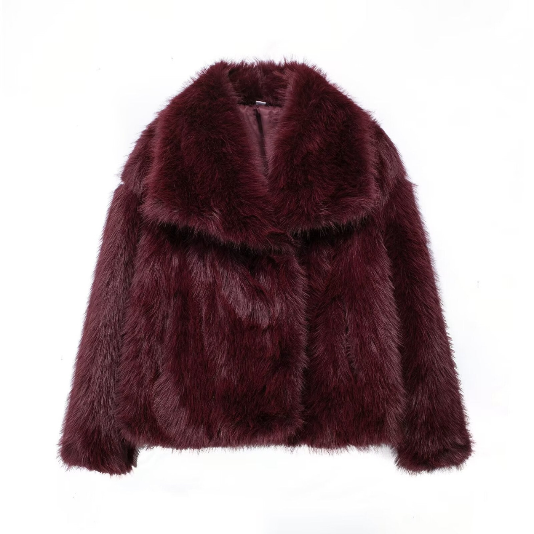 Ferryhill | Faux Fur Jas – Jas met Revers