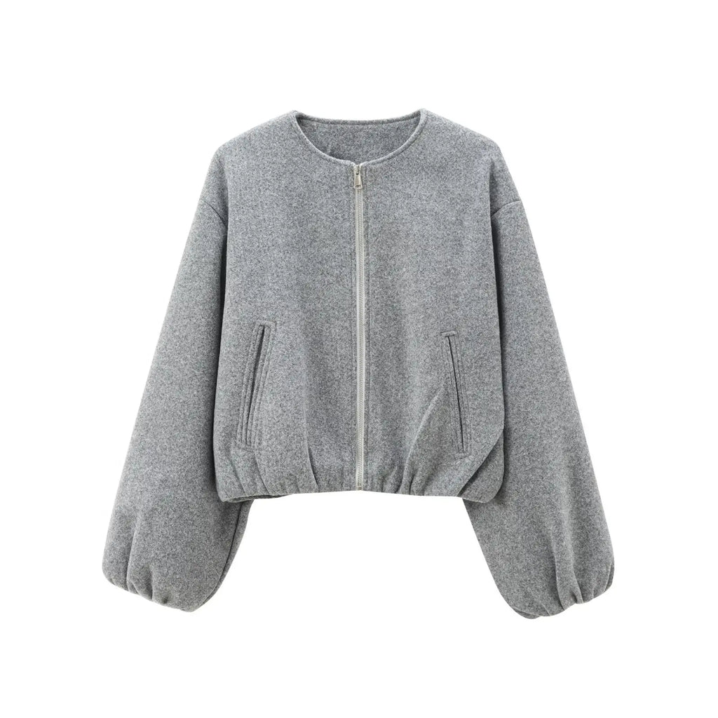 Retrisha | Bomberjack met elastische zoom – Cropped jack